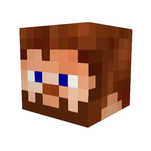 Singular87 Minecraft avatar head, 3D render