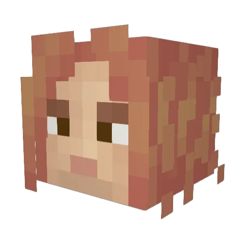 Singularity_82 Minecraft avatar head, 3D render