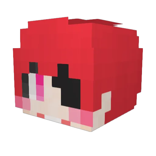 Sinia_ Minecraft avatar head, 3D render