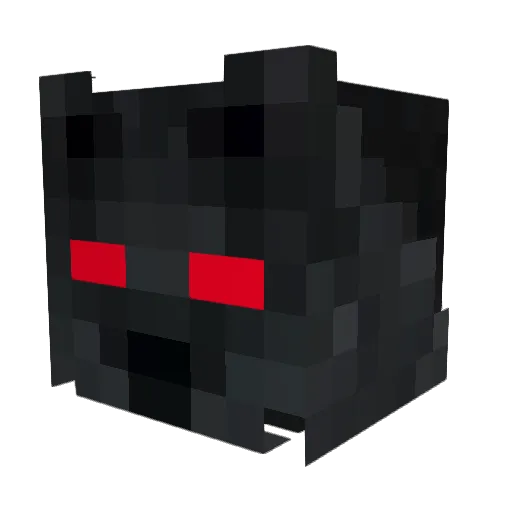 Siniestrous Minecraft avatar head, 3D render