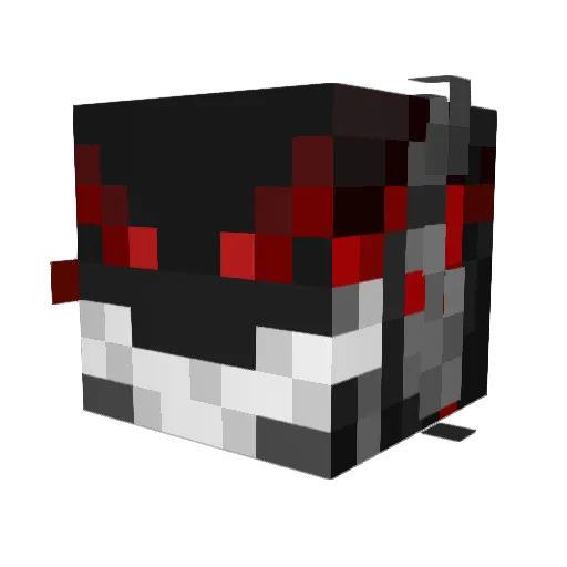Sininator Minecraft avatar head, 3D render