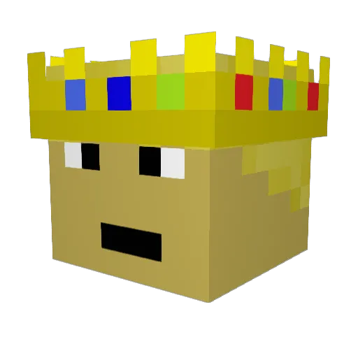 SinineLaguun Minecraft avatar head, 3D render