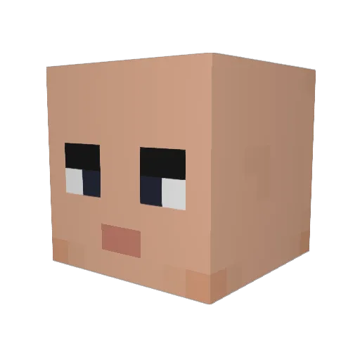 Sinister678 Minecraft avatar head, 3D render