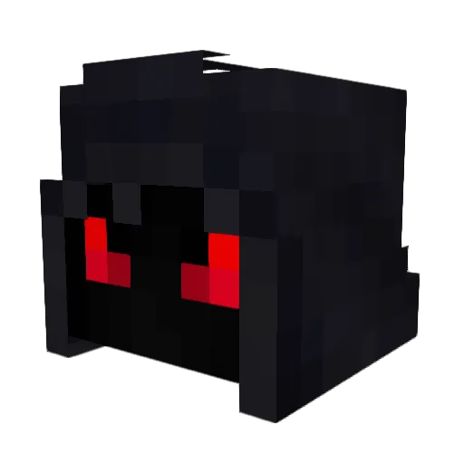 SinisterLegion Minecraft avatar head, 3D render