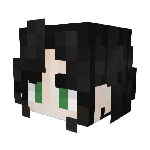 SinisterMissi Minecraft avatar head, 3D render