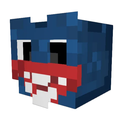 SinisterShift Minecraft avatar head, 3D render