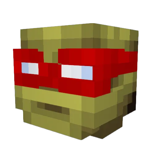 SinisterTurtle Minecraft avatar head, 3D render