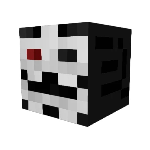 SinisterVoid Minecraft avatar head, 3D render