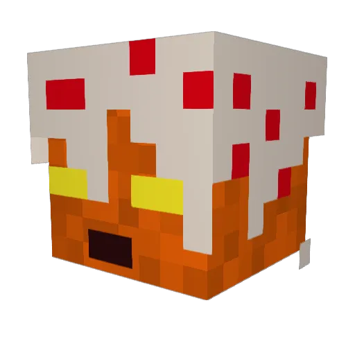 Sinister_Cake Minecraft avatar head, 3D render