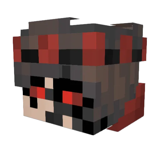 Sinister__King Minecraft avatar head, 3D render