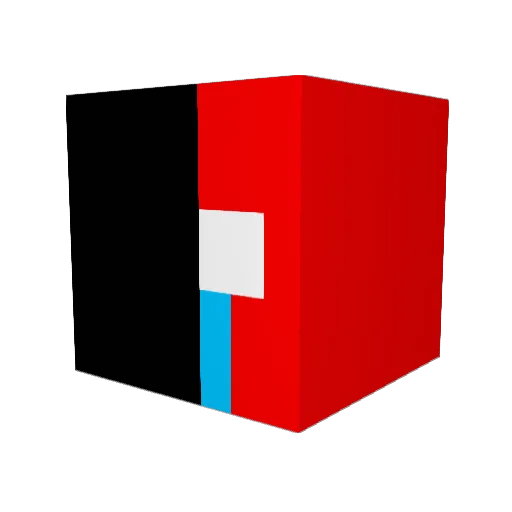 Sinisterdeer Minecraft avatar head, 3D render