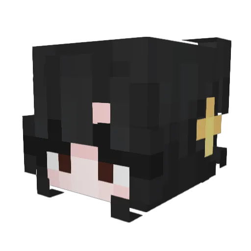 SinistroFortuito Minecraft avatar head, 3D render