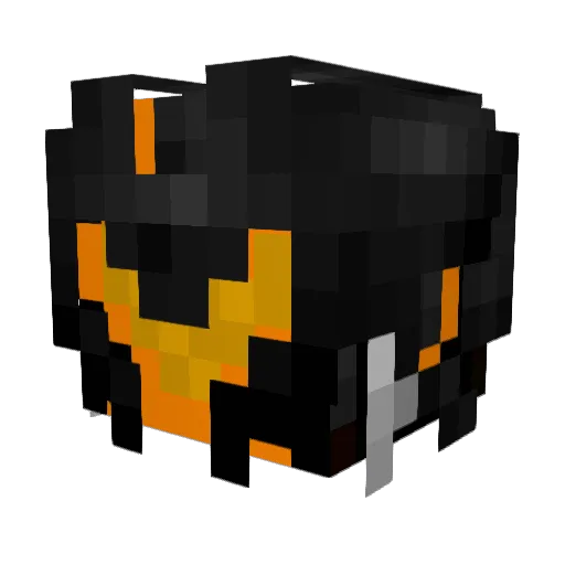 Siniverse Minecraft avatar head, 3D render