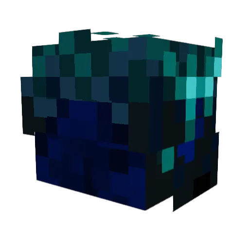 SiniyNozh Minecraft avatar head, 3D render