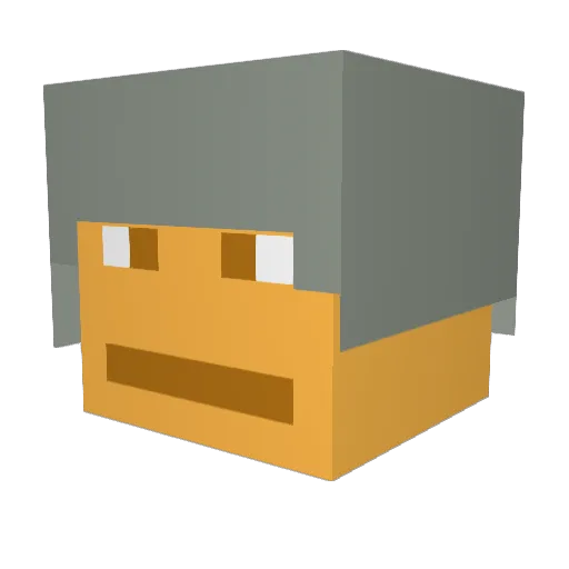 Sinjin76 Minecraft avatar head, 3D render