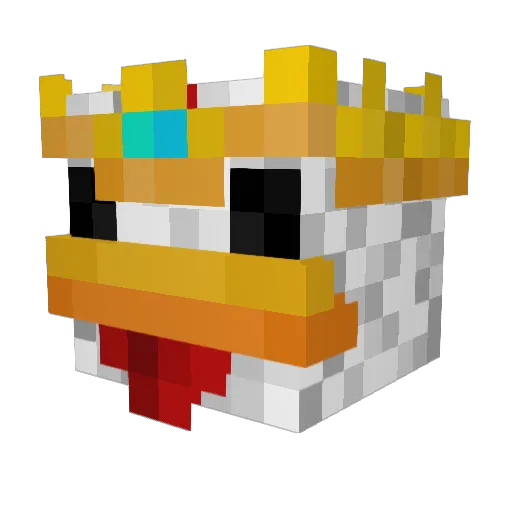 Sinkable_Bugle Minecraft avatar head, 3D render