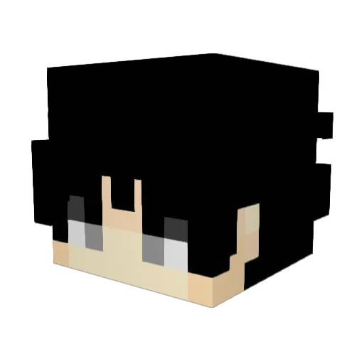 SinkedAF Minecraft avatar head, 3D render