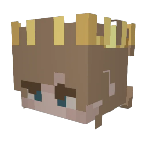 SinkernGree Minecraft avatar head, 3D render