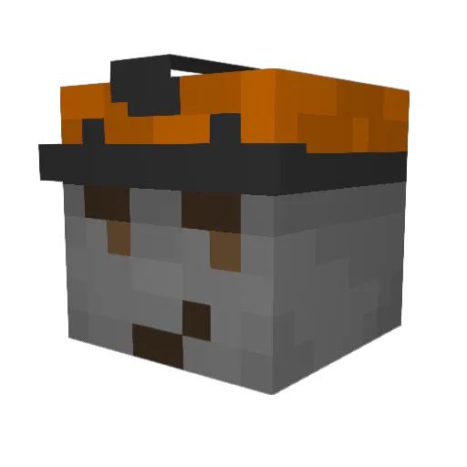 SinkingBoat12 Minecraft avatar head, 3D render