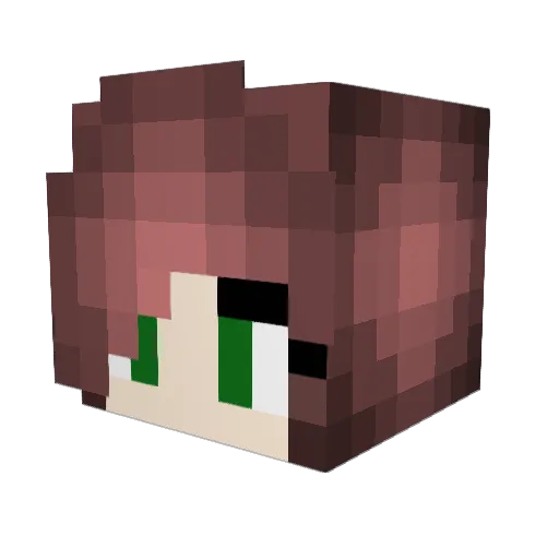 Sinmariel Minecraft avatar head, 3D render