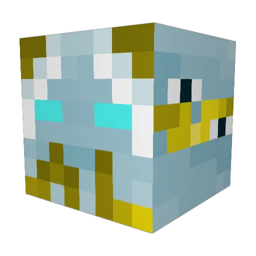 Sinnah05 Minecraft avatar head, 3D render