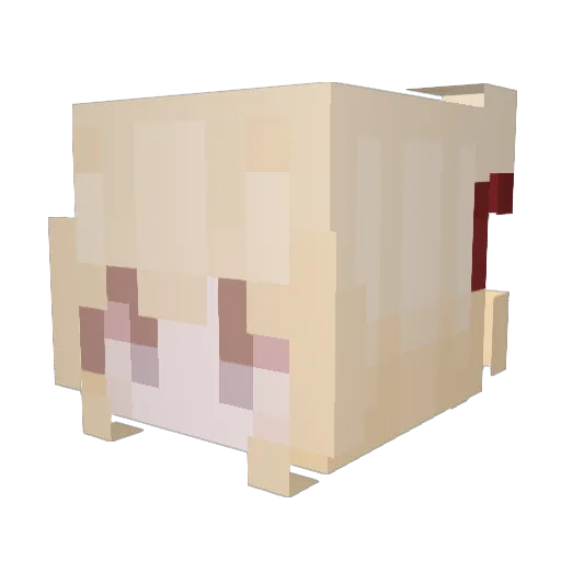 Sinnamon_RX Minecraft avatar head, 3D render
