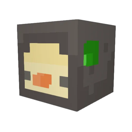 SinndIrl Minecraft avatar head, 3D render