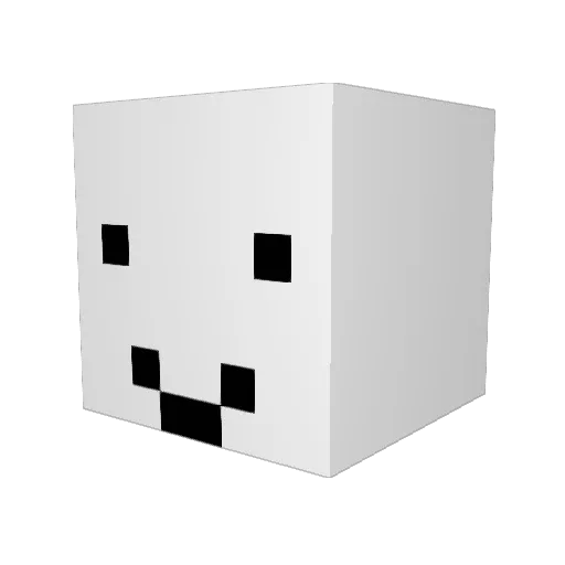SinnedTrinity Minecraft avatar head, 3D render