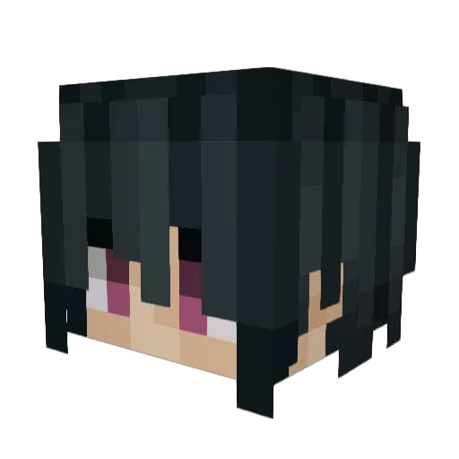 Sinnmaru Minecraft avatar head, 3D render