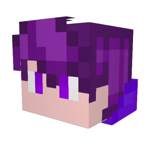 Sinno_San Minecraft avatar head, 3D render