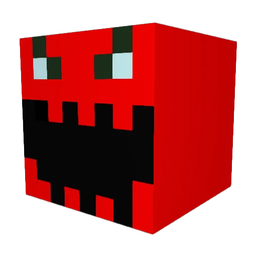 SinnyCan Minecraft avatar head, 3D render