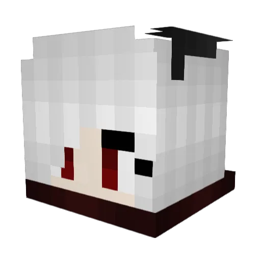 Sino_578 Minecraft avatar head, 3D render