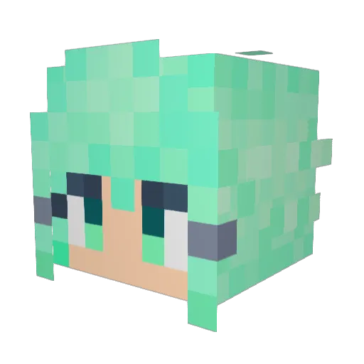 Sinon271 Minecraft avatar head, 3D render