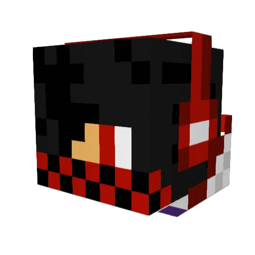 SinonXD Minecraft avatar head, 3D render
