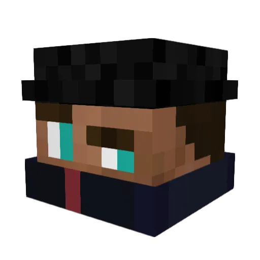 Sinor531 Minecraft avatar head, 3D render