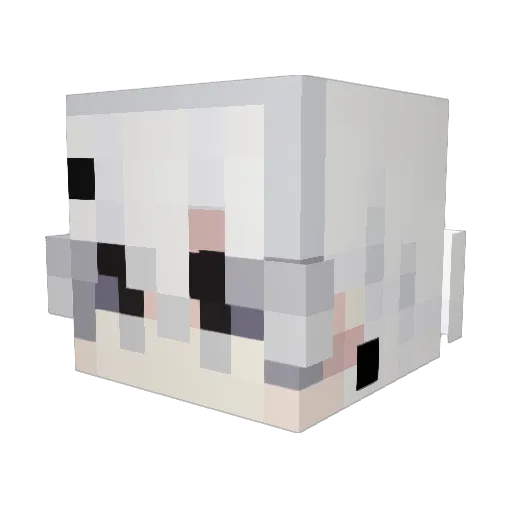 SinsCrow Minecraft avatar head, 3D render