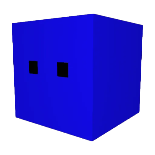 SinsWrld Minecraft avatar head, 3D render