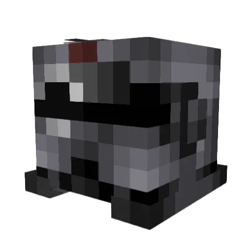 Sinsagous Minecraft avatar head, 3D render