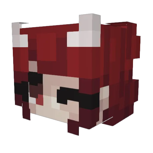 Sinsidious Minecraft avatar head, 3D render