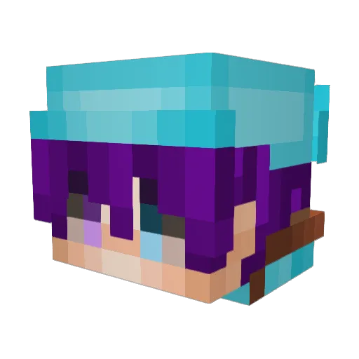 SintHoloVT Minecraft avatar head, 3D render