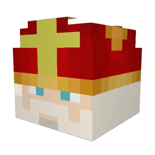 Sinter_Baas Minecraft avatar head, 3D render