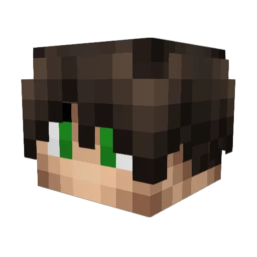 Sinterkalls Minecraft avatar head, 3D render
