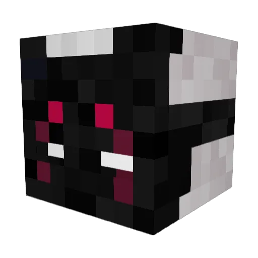 Sintinal Minecraft avatar head, 3D render