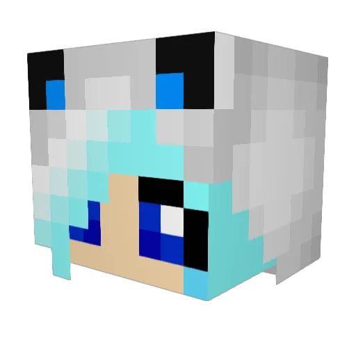Sintorias Minecraft avatar head, 3D render
