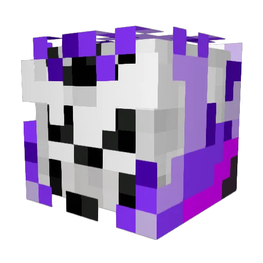 Sintrill Minecraft avatar head, 3D render
