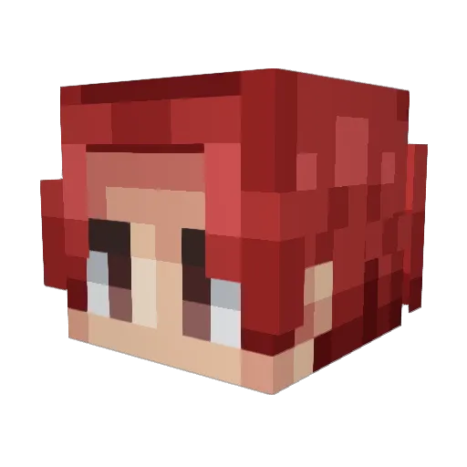 Siny02 Minecraft avatar head, 3D render