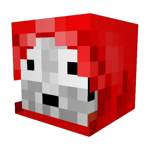 Sinyfix Minecraft avatar head, 3D render