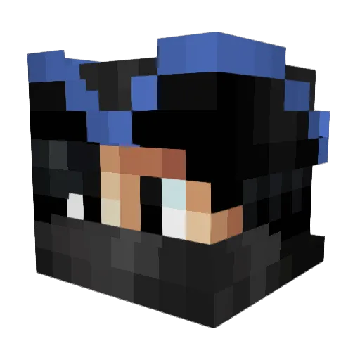 Sinzure Minecraft avatar head, 3D render