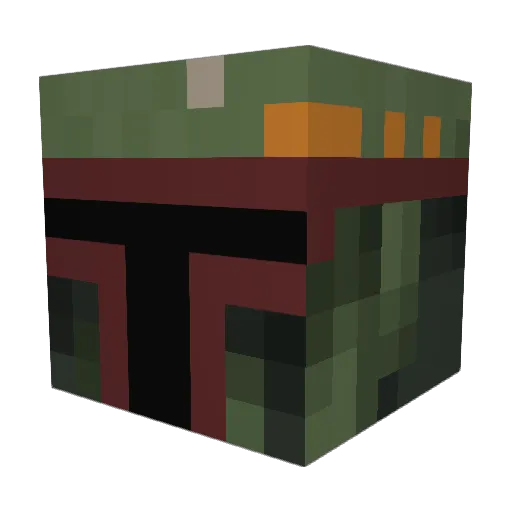 Sio30 Minecraft avatar head, 3D render