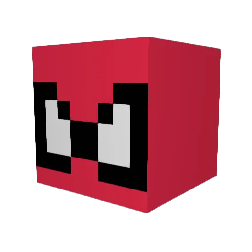 SioCL Minecraft avatar head, 3D render